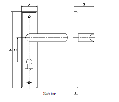 Kích thước khóa việt tiệp 04198