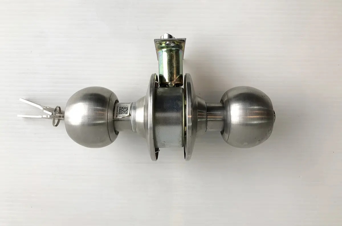 Khóa đấm tròn 04211, chất liệu hợp kim, lắp cửa thông phòng, vệ sinh