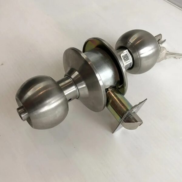 Khóa đấm tròn 04211, chất liệu hợp kim, lắp cửa thông phòng, vệ sinh